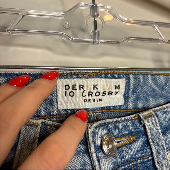 Derek Lam 10 Crosby Gia Mid Rise Cropped Flare Jean - Picture 6 of 10